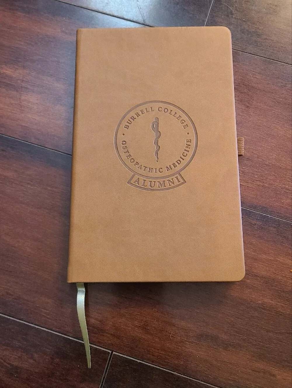 Castelli Milano Notebook Journal Tan Brown Faux Leather NEW Unused Made In Italy